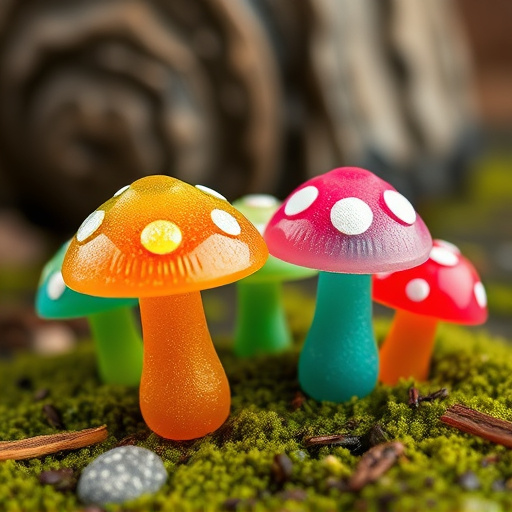 Colorful Magic Mushroom Gummies