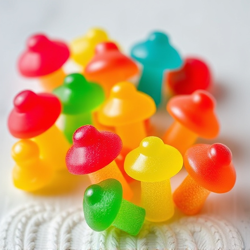 Colorful Magic Mushroom Gummies