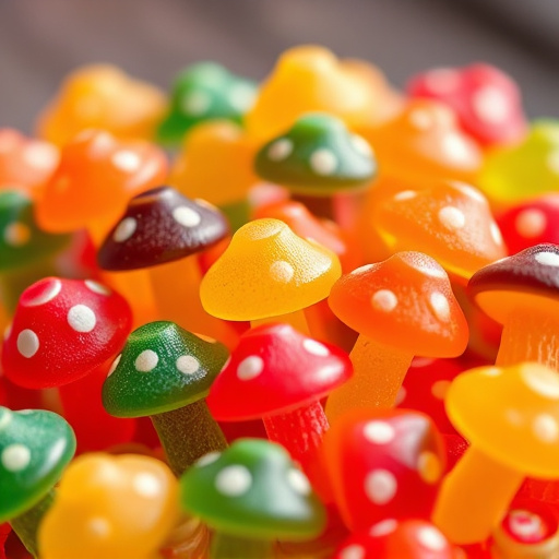 Colorful Magic Mushroom Gummies