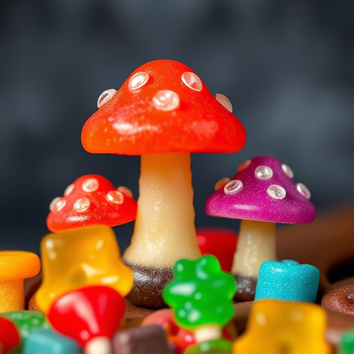 Colorful Magic Mushroom Gummies