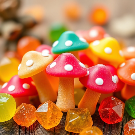 Colorful Magic Mushroom Gummies