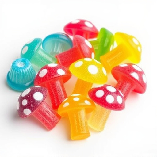 Colorful Magic Mushroom Gummies