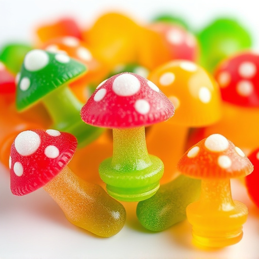 Colorful Magic Mushroom Gummies