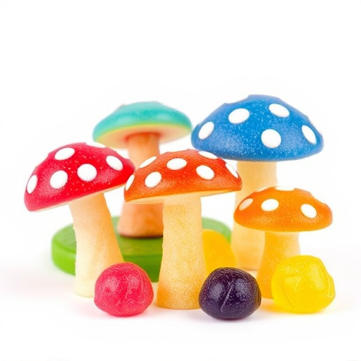 Colorful Magic Mushroom Gummies