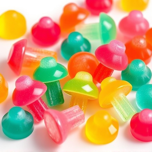 Colorful Magic Mushroom Gummies