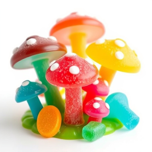 Colorful Magic Mushroom Gummies