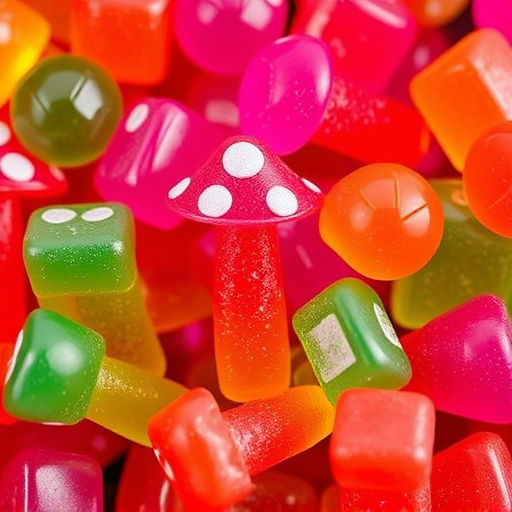 Colorful Magic Mushroom Gummies