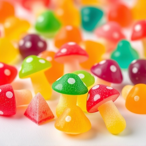Colorful Magic Mushroom Gummies