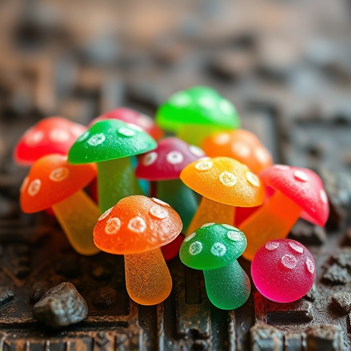 Colorful Magic Mushroom Gummies