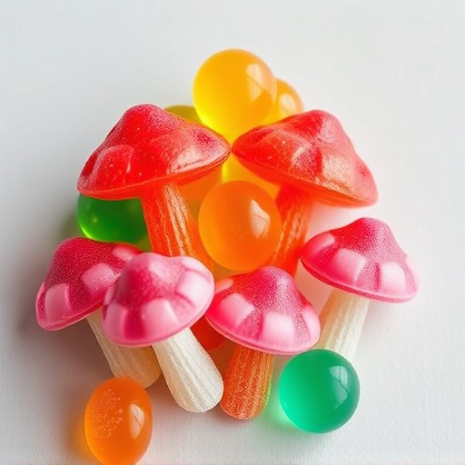Colorful Magic Mushroom Gummies