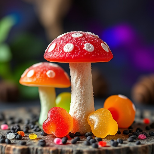 Colorful Magic Mushroom Gummies