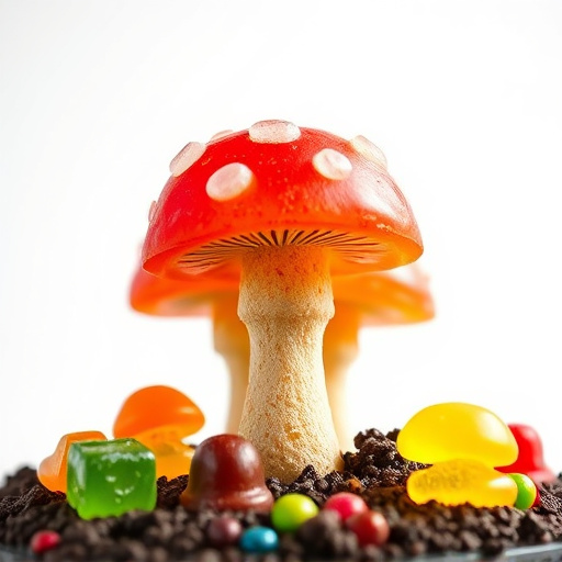 Colorful Magic Mushroom Gummies