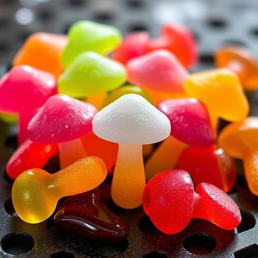 Colorful Magic Mushroom Gummies