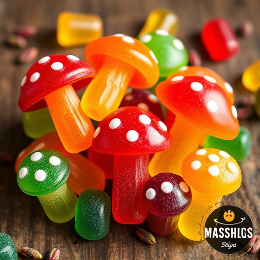 Colorful Magic Mushroom Gummies