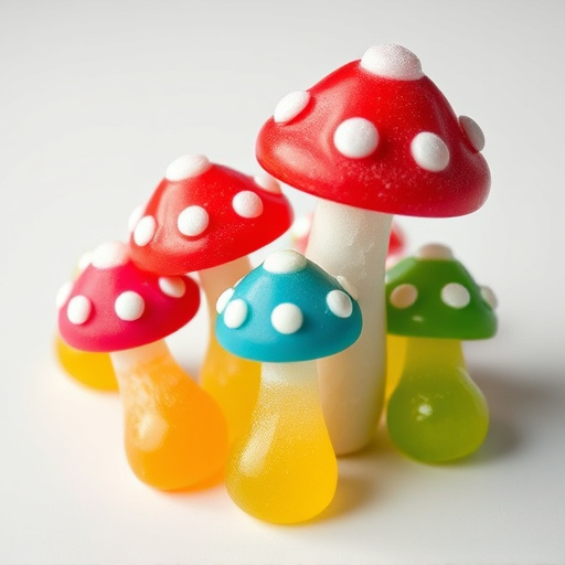 Colorful Magic Mushroom Gummies