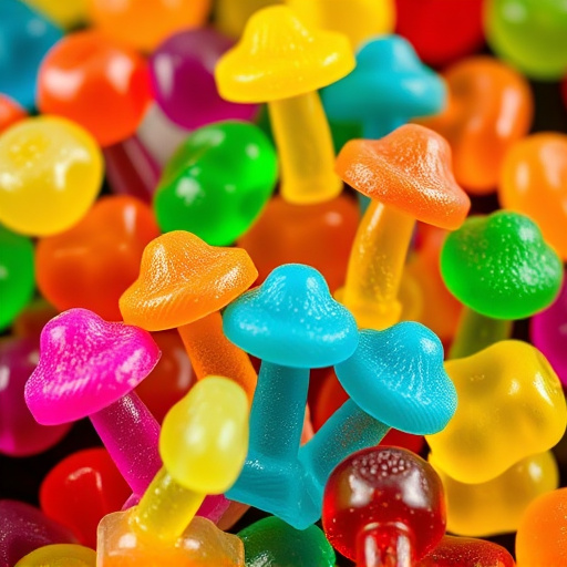 Colorful Magic Mushroom Gummies