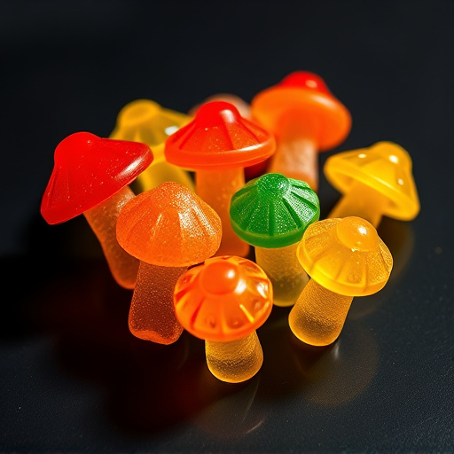 Colorful Magic Mushroom Gummies