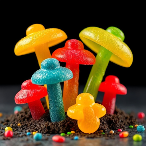 Colorful Magic Mushroom Gummies