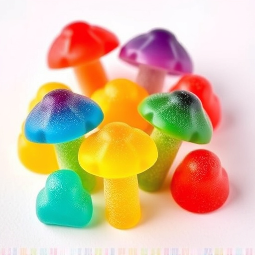 Colorful Magic Mushroom Gummies