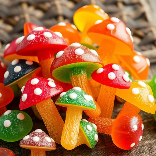 Colorful Magic Mushroom Gummies