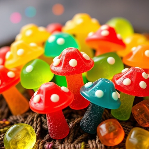 Colorful Magic Mushroom Gummies
