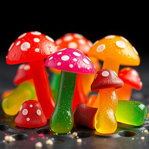 Colorful Magic Mushroom Gummies