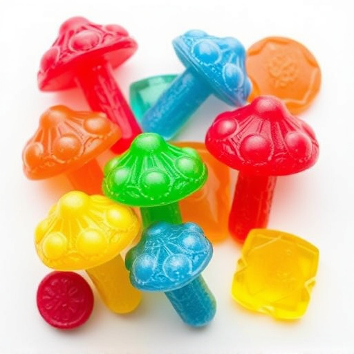 Colorful Magic Mushroom Gummies