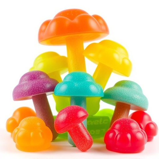 Colorful Magic Mushroom Gummies