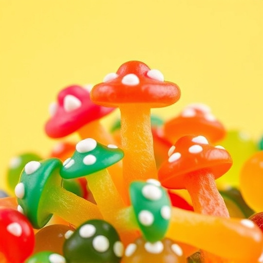 Colorful Magic Mushroom Gummies