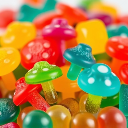 Colorful Magic Mushroom Gummies