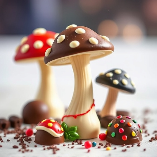 Magic Mushroom Chocolates Packaging Shots