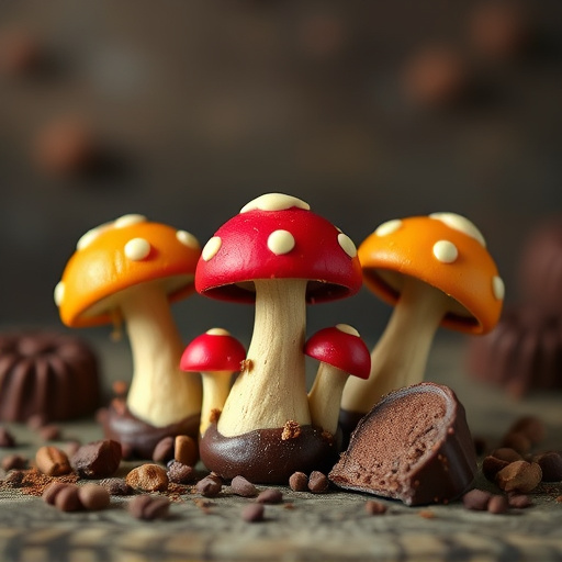 Magic Mushroom Chocolates Packaging Shots