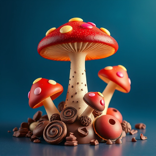 Magic Mushroom Chocolates Packaging Shots