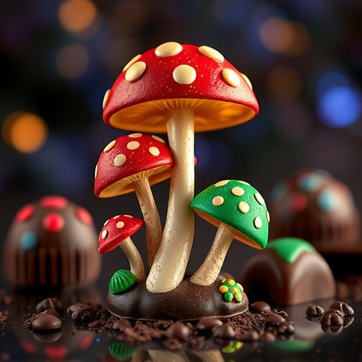 Magic Mushroom Chocolates Packaging Shots