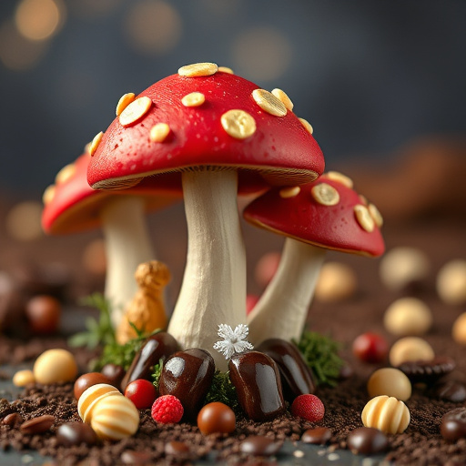 Magic Mushroom Chocolates Packaging Shots