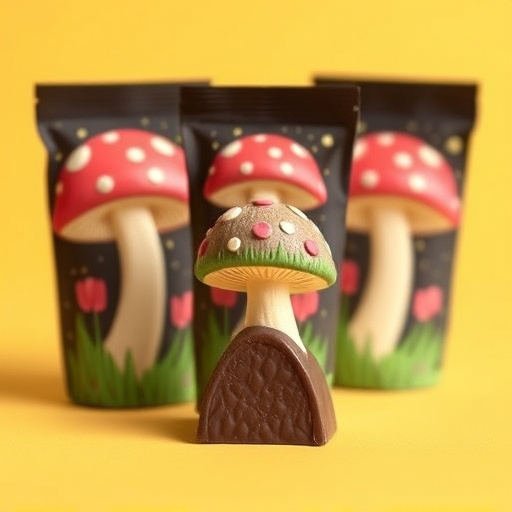 Magic Mushroom Chocolates Packaging Shots