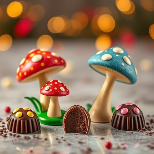 Magic Mushroom Chocolates Packaging Shots