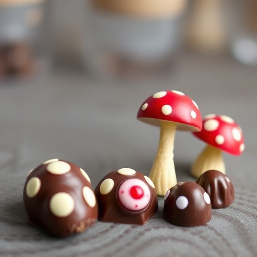 Magic Mushroom Chocolates Packaging Shots