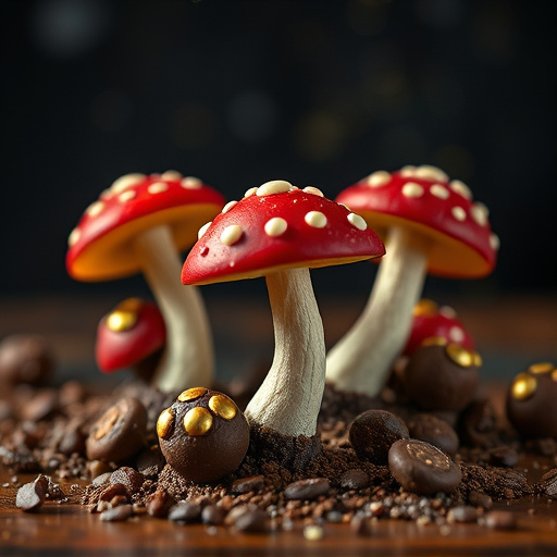 Magic Mushroom Chocolates Packaging Shots