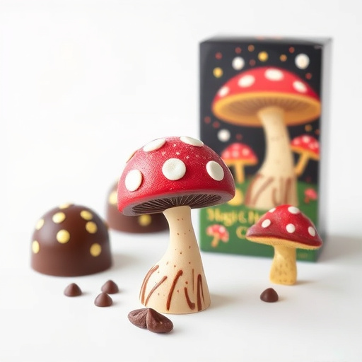 Magic Mushroom Chocolates Packaging Shots