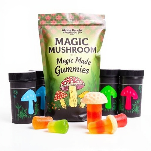 Magic Mushroom Gummies Packaging Shots