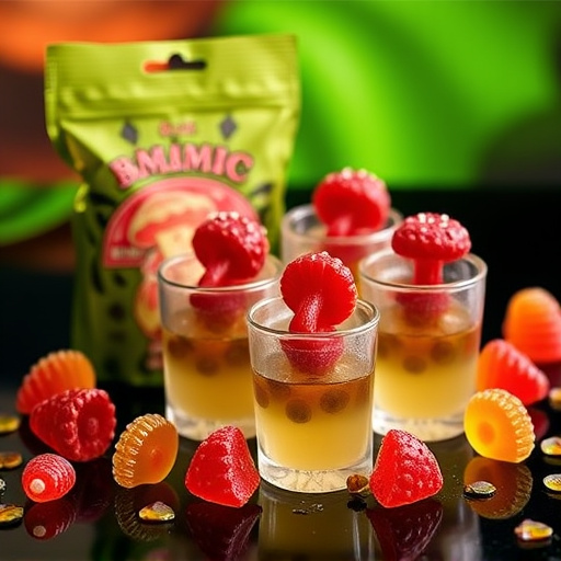 Magic Mushroom Gummies Packaging Shots