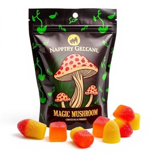 Magic Mushroom Gummies Packaging Shots