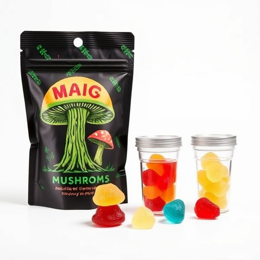 Magic Mushroom Gummies Packaging Shots