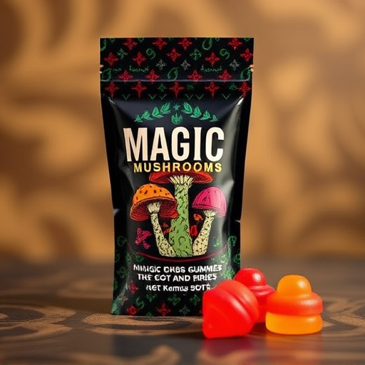 Magic Mushroom Gummies Packaging Shots