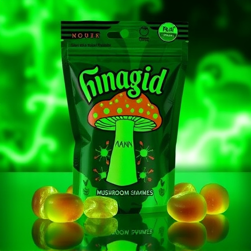 Magic Mushroom Gummies Packaging Shots
