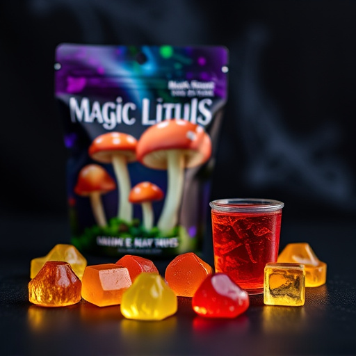 Magic Mushroom Gummies Packaging Shots