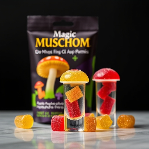 Magic Mushroom Gummies Packaging Shots