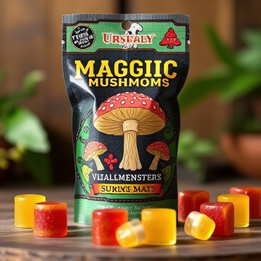 Magic Mushroom Gummies Packaging Shots