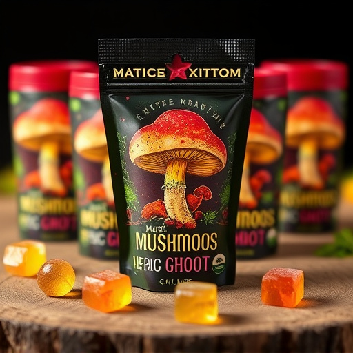 Magic Mushroom Gummies Packaging Shots